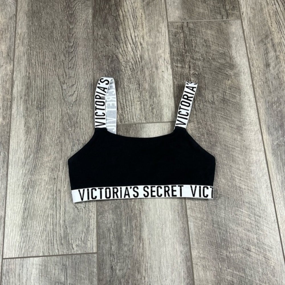 VS Black Logo Bralette